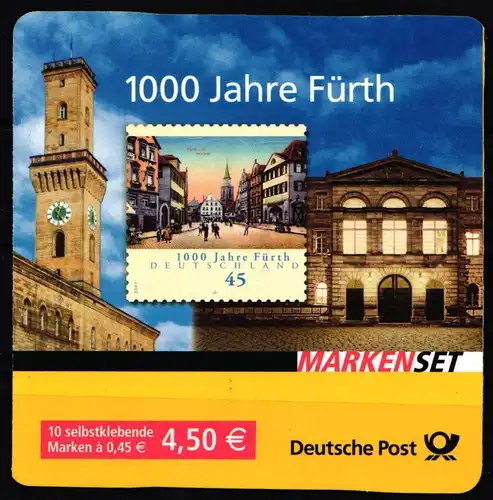 BRD Bund MH 66 gestempelt Markenheftchen #JM803