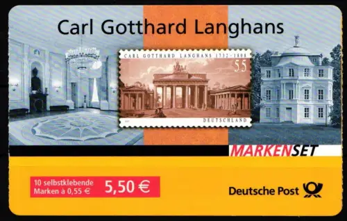 BRD Bund MH 70 gestempelt Markenheftchen #JM810