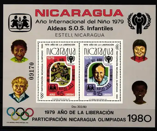 Nicaragua Block 110 postfrisch #JQ532