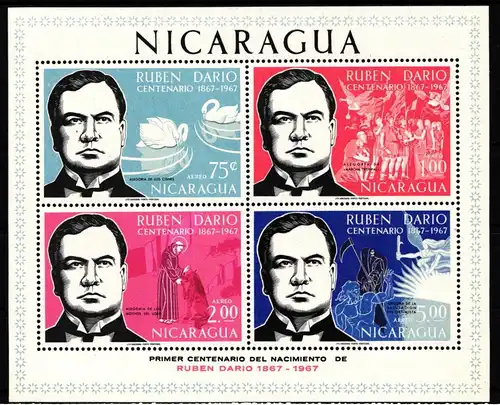 Nicaragua Block 66 postfrisch #JQ534
