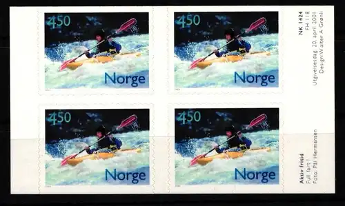 Norwegen 1383-1384 postfrisch als Viererblock #JQ563