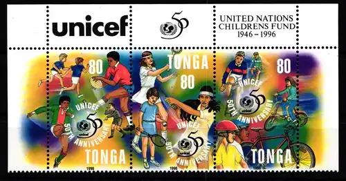 Tonga 1435-1437 postfrisch als Dreierstreifen #JQ554