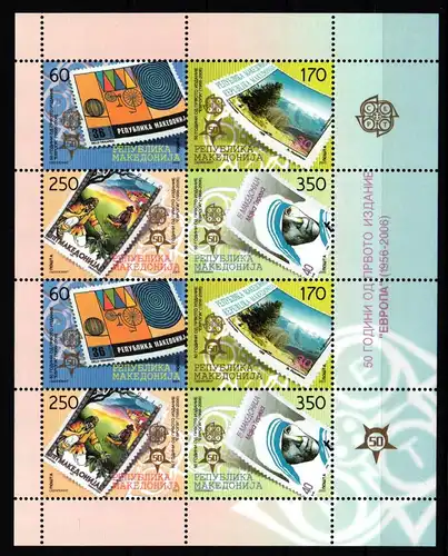 Makedonien 370-373 postfrisch als Kleinbogen #JQ571