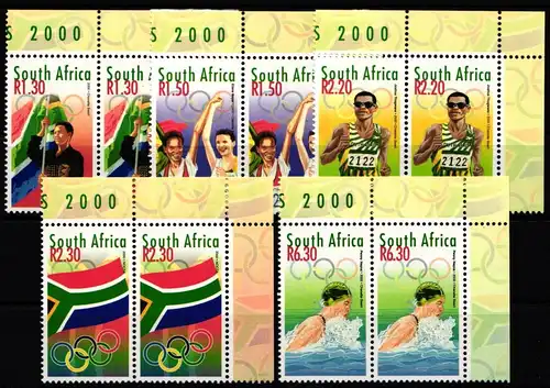 Südafrika 1272-1276 postfrisch als Zweierstreifen #JT061