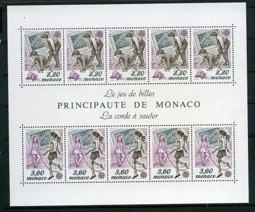 Monaco Block 44 postfrisch Cept #JS587