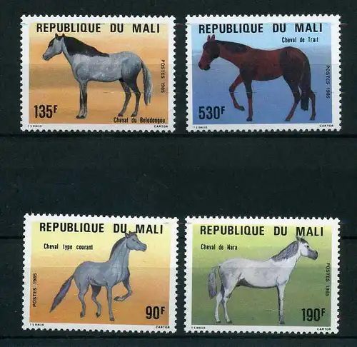 Mali 1034-37 postfrisch Pferde #JT608