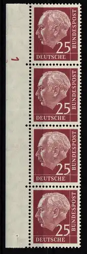 BRD Bund 186 y W DZ postfrisch Druckerzeichen #JS665