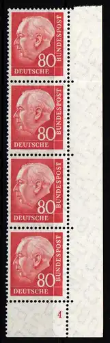 BRD Bund 264 x v postfrisch Eckrand, Ecke 4, Formnummer 4 #JS708