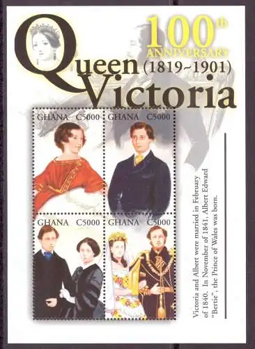 Ghana KB 3294-3297 postfrisch Queen Victoria #JT703