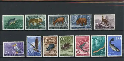 Jugoslawien 738-49 postfrisch Tiere #JT813