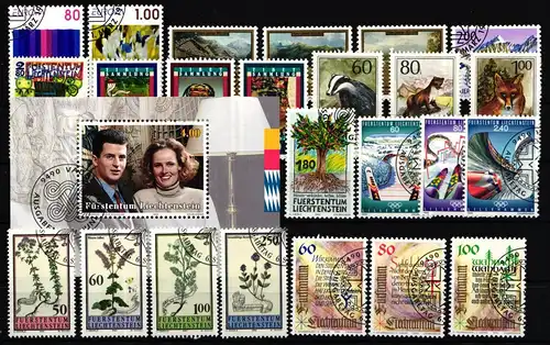 Liechtenstein Jahrgang 1993 gestempelt #JT076