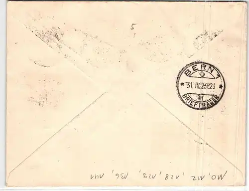 Memel 129 IV u.a. auf Brief mit ZuF auf R.-Brief aus KAMPSPOWILKEN #JM896
