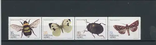 Portugal Azoren H-Blatt 4 365-368 postfrisch Insekten #JT932