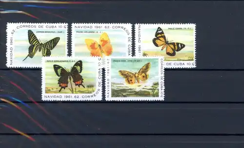 Kuba 741-45 postfrisch Schmetterling #JT904