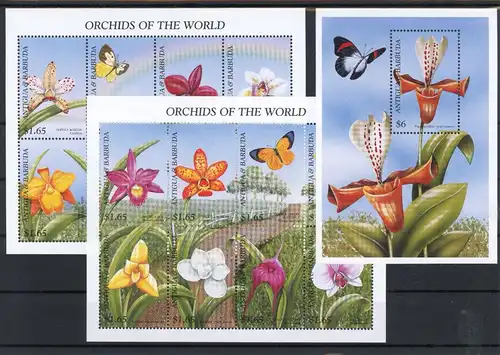 Antigua Barbuda Klb. 2571-2586, Block postfrisch Schmetterlinge #JT994