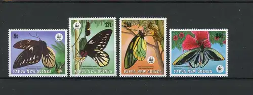 Papua Neuguinea 574-577 postfrisch Schmetterlinge #JT999