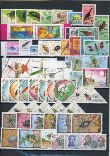 LOT "INSEKTEN" Marken postfrisch #JU338