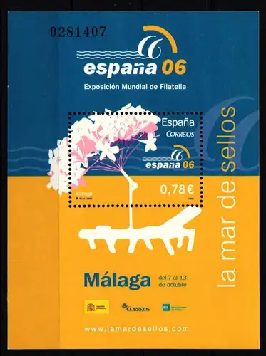 Spanien Block 150 postfrisch #JT196