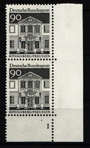 BRD Bund 499 postfrisch Ecke 4, Eckrand, Formnummer #JS749