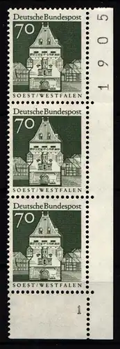 BRD Bund 497 postfrisch Ecke 4, Eckrand, Formnummer #JS753