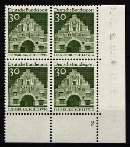 BRD Bund 492 postfrisch Ecke 4, Eckrand, Formnummer #JS751