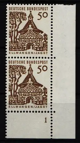 BRD Bund 458 postfrisch Ecke 4, Eckrand, Formnummer #JS754