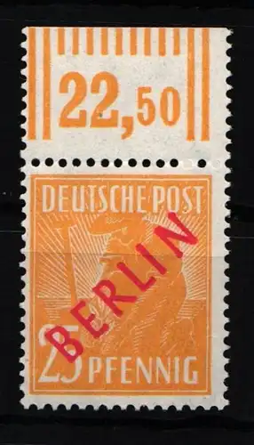 Berlin 27 W OR postfrisch ungefaltet geprüft Schlegel BPP #JR228