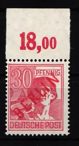 Berlin 28 P OR ndgz postfrisch ungefaltet geprüft Schlegel BPP #JR229