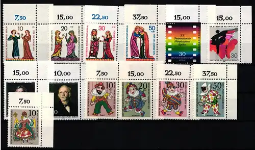 Berlin 353-378 postfrisch vom Eckrand, 1970 ohne Dauerserien #JR307