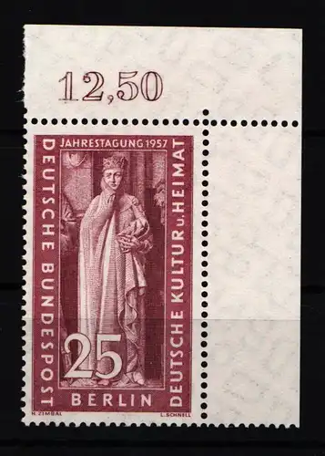 Berlin 173 postfrisch vom Eckrand oben rechts #JR350