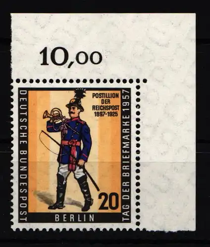 Berlin 176 postfrisch vom Eckrand oben rechts #JR347