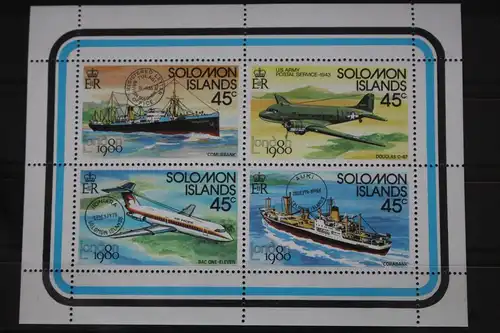 Salomoninseln 413-416 postfrisch Kleinbogen Luftfahrt #FS464