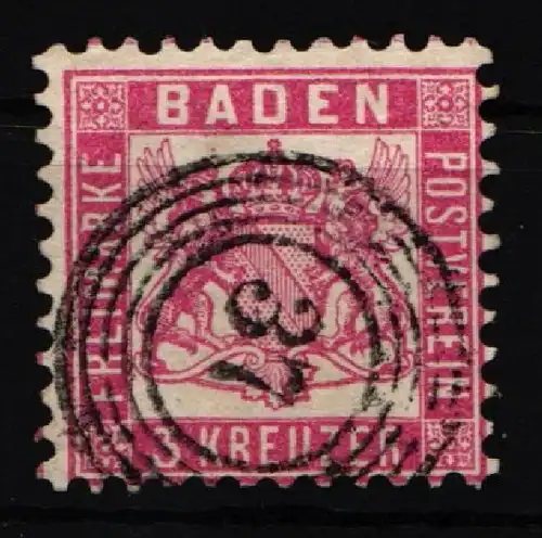 Baden 18 gestempelt N5 37 "Endingen" #JR580