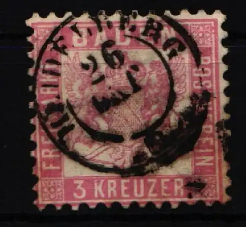 Baden 18 gestempelt K2 "Heidelberg" #JR589