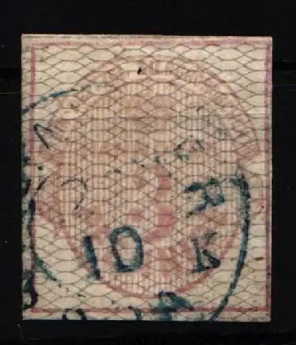 Hannover 8b gestempelt gut geschnitten, dünne Stelle #JT386