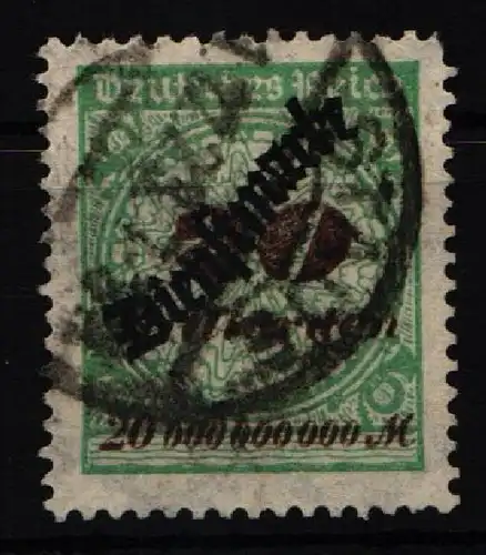 Deutsches Reich Dienst 87 gestempelt geprüft Infla Berlin, leichte Mängel #JT242