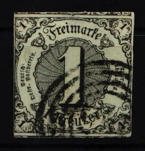 Thurn & Taxis 7 gestempelt breit bzw. überrandig #JT273