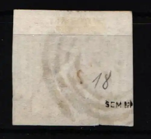 Thurn & Taxis 18 gestempelt 2seitig berührt, geprüft Sem BPP #JT308