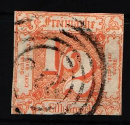 Thurn & Taxis 28 gestempelt 1seitig berührt #JT339