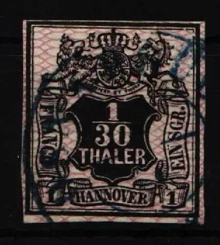 Hannover 10 gestempelt gut geschnitten #JT389
