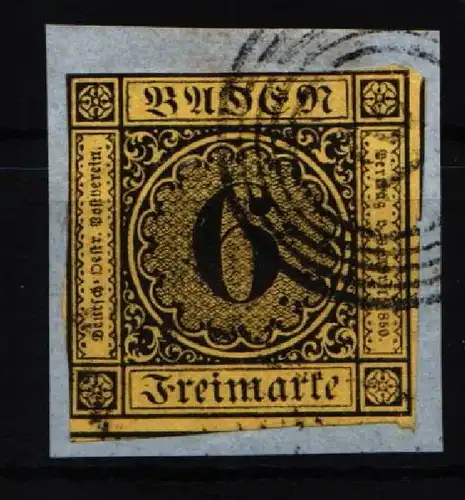 Baden 7 gestempelt leichte Mängel #JS918