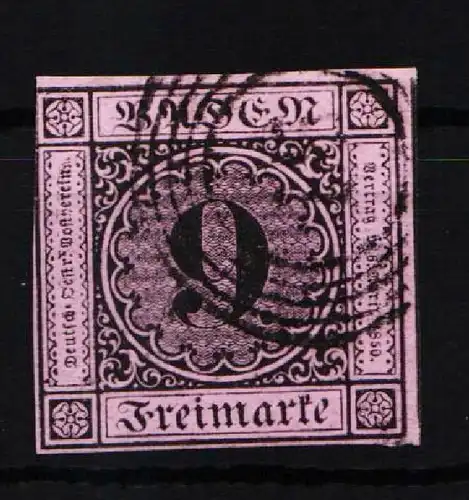 Baden 4 gestempelt geprüft Englert BPP #JS897