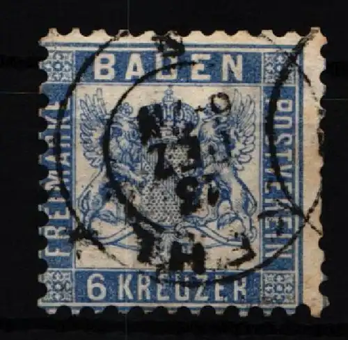 Baden 19 gestempelt Mängel #JS911