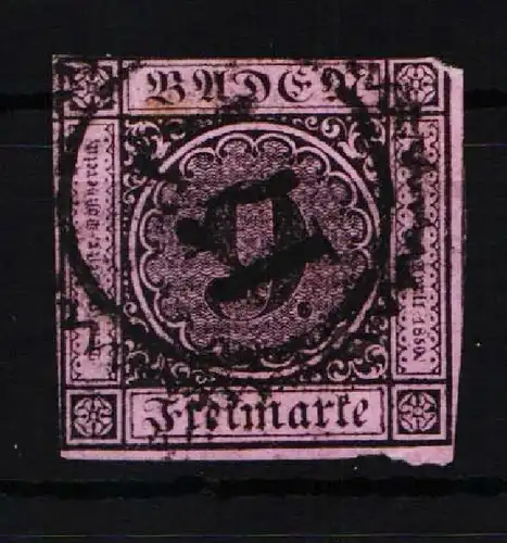 Baden 4 gestempelt Mängel #JS919