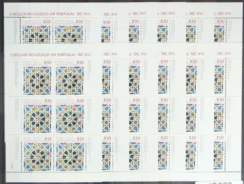 Portugal 25x 1535 als Kleinbogen postfrisch ca. 110,- Katalog #JQ672