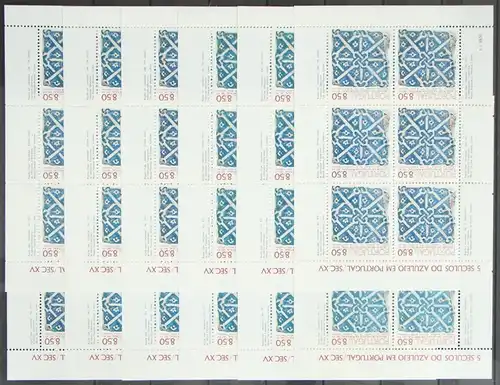 Portugal 24x 1528 als Kleinbogen postfrisch ca. 108,- Katalog #JQ671