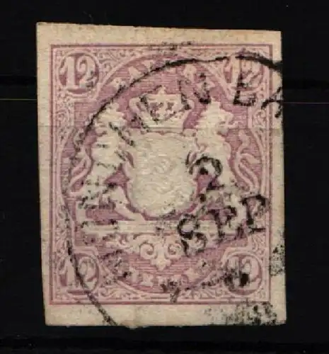 Bayern 18 gestempelt leichte Mängel, minimale dünne Stelle #JT590