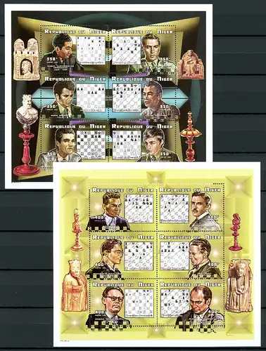 Niger Kleinbögen 1628-1639 postfrisch Schach #JW672