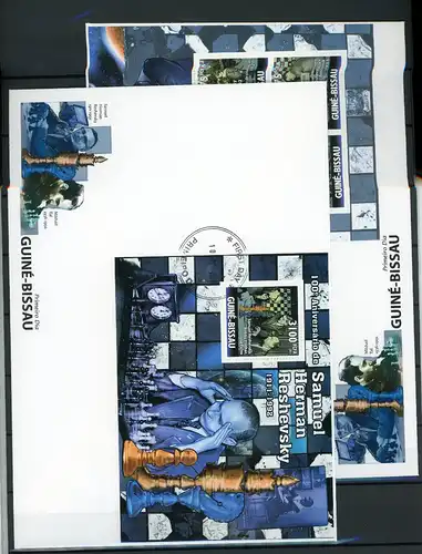 Guinea Bissau Klb. 5288-5291 A und Schach Ersttagesbrief/FDC #JW701