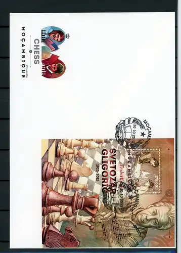 Mosambik Block 703 Schach Ersttagesbrief/FDC #JW704